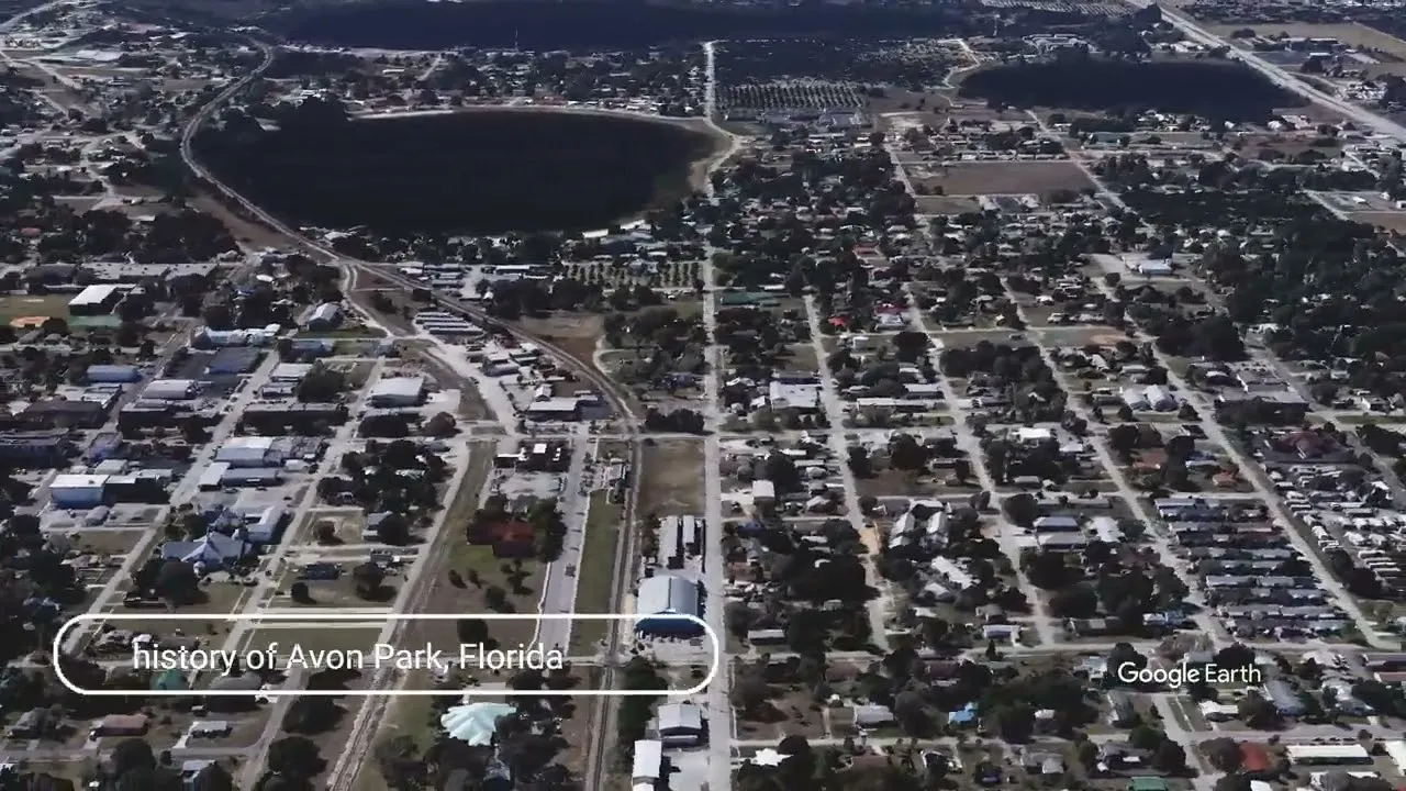 Title card for a short film on the history of Avon Park, Florida